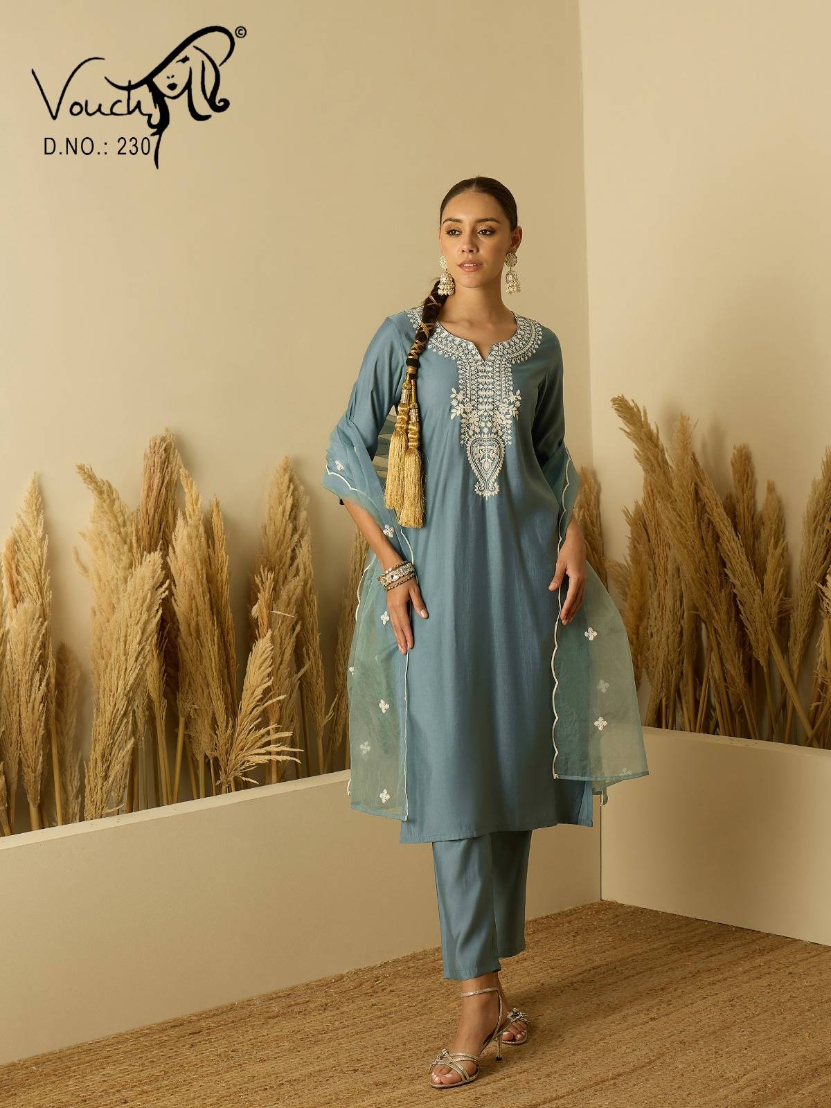 Roman silk BY VOUCH 213 to 254 series Stylish Fancy Colorful party weat dresses At Wholesale Price